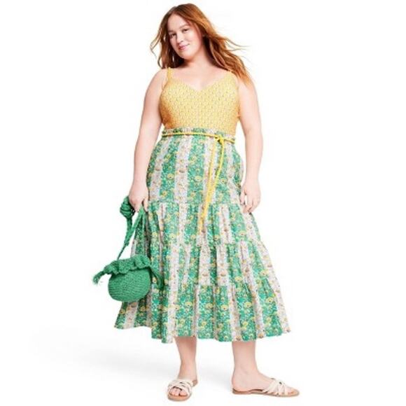 NWOT RHODE x Target Dainty Lotus Print with Rope One Piece Swimsuit Plus 2X - Picture 3 of 9